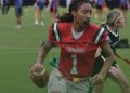 QB/ATH Arnayshia Griffin, Bradford (Starke) is one of five athletes up for vote this week for North Central Florida Girls Flag Football Player of the Week for Week 2 [Joshua Wilson/FloridaHSFootball.com]