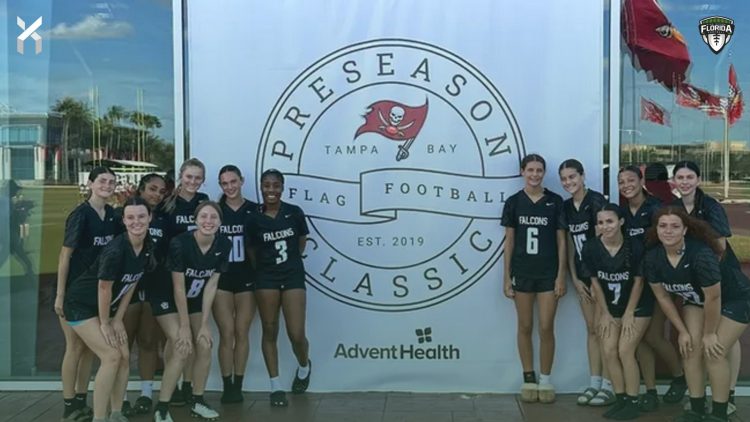 Jensen Beach has two athletes among the five athletes up for vote for Space & Treasure Coast Girls Flag Football Player of the Week for Week 2 [@jbhsflag/Instagram]