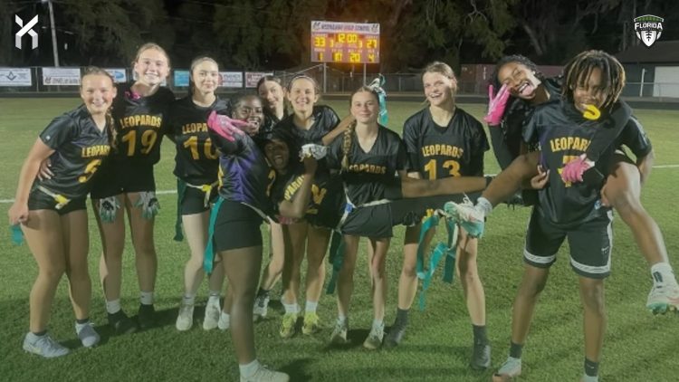 Hernando (Brooksville) picked up a double overtime win on Wed. Mar 5, 2025 over Springstead (Spring Hill) [Hernando Girls Flag Football - @hernandogirlsff/Instagram]