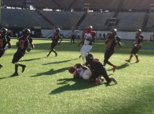 Champagnat and Victory Christian fought hard during the Class 2A State Final in Orlando on Friday, December 6, 2013 Photo By Joshua Wilson