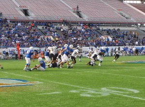 Clay fought early to stay in the game before American Heritage ran away to a 66-8 victory in the Class 5A State Championship Game.Photo By Joshua Wilson