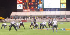 South Dade lining up for another play. The Buccaneers won the Class 8A State Championship on Saturday night. Photo By Joshua Wilson