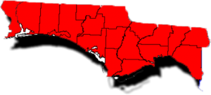 Panhandle counties include: Bay, Calhoun, Escambia, Franklin, Gadsden, Gulf, Holmes, Jackson, Jefferson, Leon, Liberty, Madison, Okaloosa, Santa Rosa, Taylor, Wakulla, Walton & Washington Major Cities in the Panhandle include: Pensacola, Fort Walton Beach, Panama City & Tallahassee