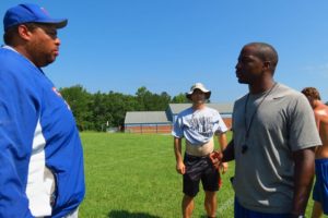 Willie Spears (right) will enter his second season as the head coach at Vernon. (Photo Credit: Vernon High Athletics)