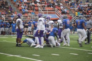 The Hurricanes took on West Orange in their 2016 spring game, showing off some of what they hope to bring to the field this fall. (Photo Credit: Gainesville HS Quarterback Club)