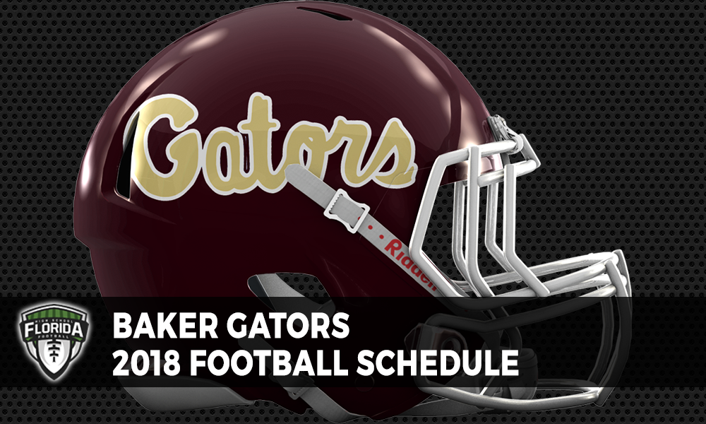 Baker Gators 2018 football schedule