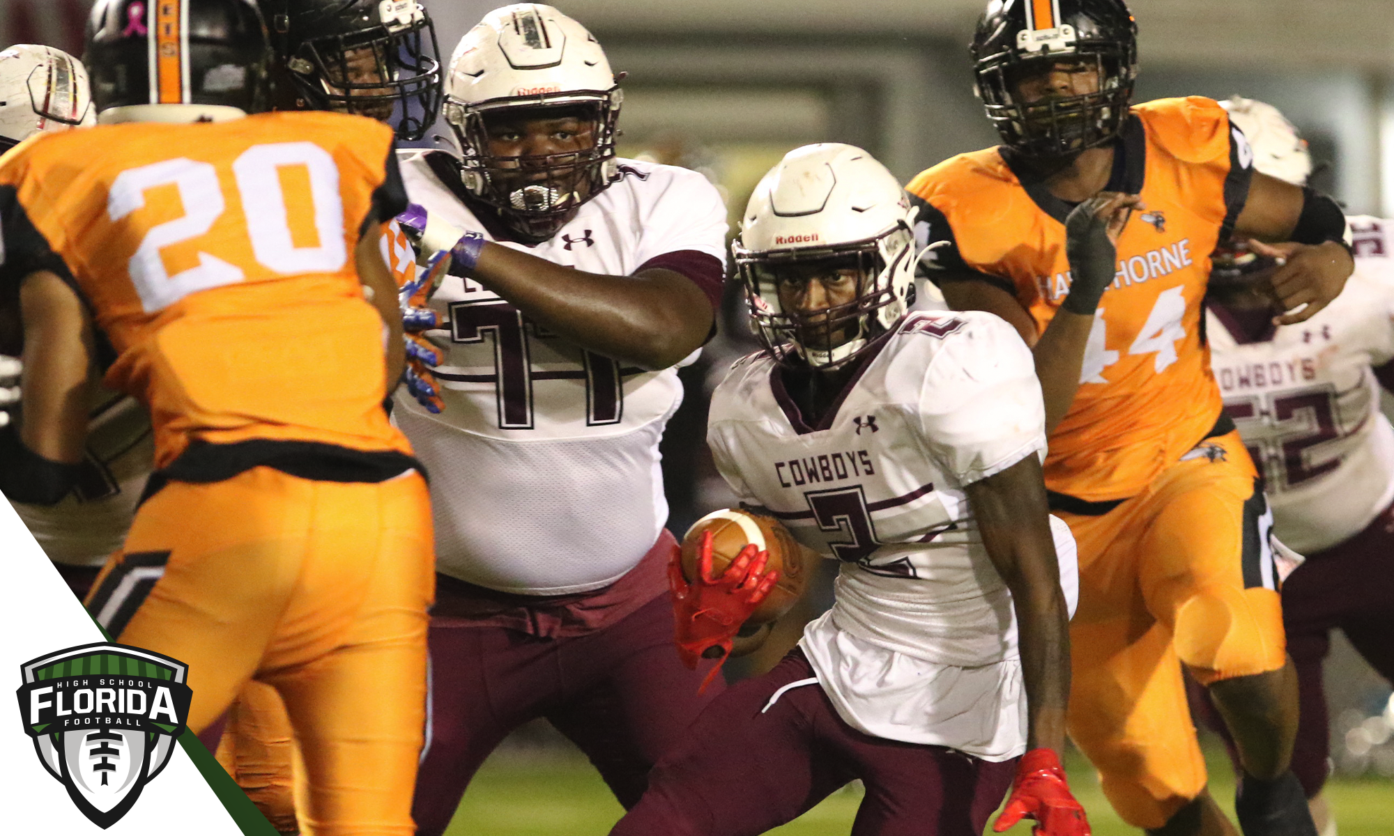 Madison County running back Tommy House had 82 yards on the ground in helping Madison County win the 2021 FHSAA Class 1A State Championship on Sat. Dec. 11, 2021 at Gene Cox Stadium in Tallahassee, Fla. [Bill Simmons/Main Light Events]