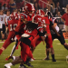 Jeremiah McKenzie hands the ball off to Willie Pollard during the third quarter of Bradford's 28-17 victory over arch rival Baker County for the Class 2S-Region 2 Championship on Friday, Nov. 25, 2022 at David Hurse Stadium in Starke, Fla. [Joshua Wilson/FloridaHSFootball.com]