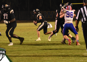 Buchholz (Gainesville) and QB Creed Whittemore will lead the Bobcats to the Class 4S Region 1 Final this week at Bartram Trail (St. Johns). [Joshua Wilson/FloridaHSFootball.com]