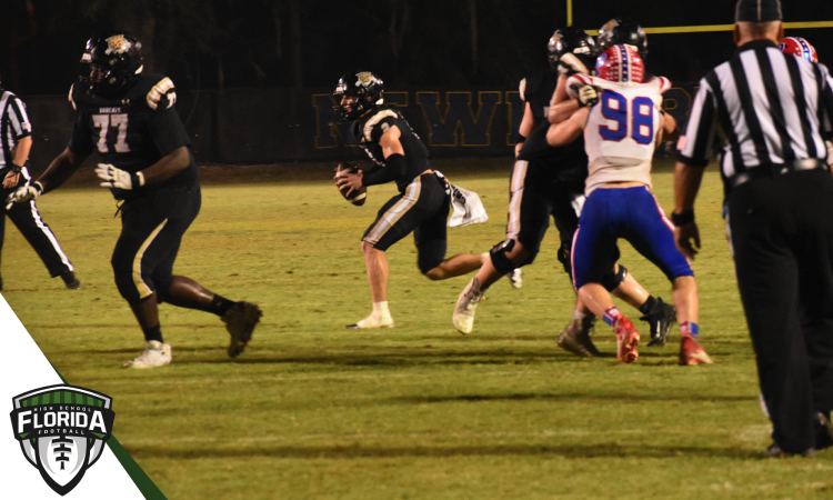 Buchholz (Gainesville) and QB Creed Whittemore will lead the Bobcats to the Class 4S Region 1 Final this week at Bartram Trail (St. Johns). [Joshua Wilson/FloridaHSFootball.com]