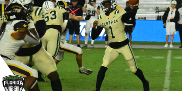 Miami Central QB Keyone Jenkins was extremely impressive in leading the Rockets to the Class 2M State Championship. He is highlighted on our State Championship All-Tournament Team. [Joshua Wilson/FloridaHSFootball.com]