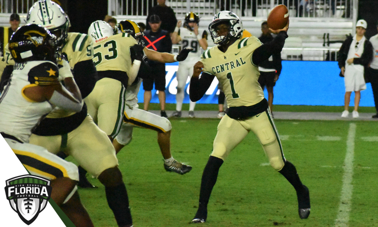 Miami Central QB Keyone Jenkins was extremely impressive in leading the Rockets to the Class 2M State Championship. He is highlighted on our State Championship All-Tournament Team. [Joshua Wilson/FloridaHSFootball.com]