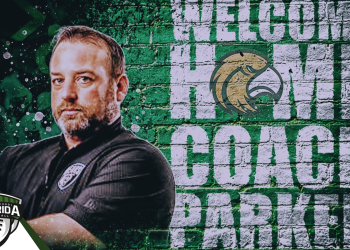 Chad Parker, who has spent nine seasons at Bartram Trail under now-retired head coach Darrell Sutherland will be the next head coach at Fleming Island. Parker is coaching in the 67th Annual FACA North-South All-Star game at The Villages this week. [Graphic provided by Chad Parker & Fleming Island High School}