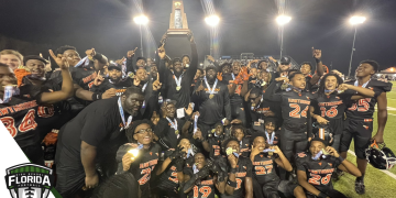 The Hawthorne Hornets finally win their  first state championship after three tries, defeating Northview 13-2 in the Class 1R State Championship game at Gene Cox Stadium in Tallahassee, Fla. on Saturday, December 10, 2022. [Joshua Wilson/FloridaHSFootball.com}