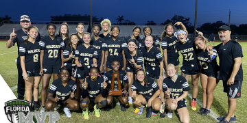 Defending Class 2A state champion Western is heading to Jacksonville for the third straight year to compete in the FHSAA Flag Football State Championships after defeating St. Thomas Aquinas on Monday night. [Photo via @principalarrojo, Twitter]