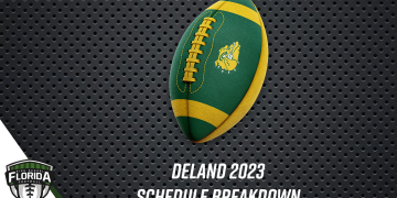 DeLand logo football. [Graphic Credit: Christopher Lyke/FloridaHSFootball.com]