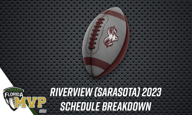 Riverview (Sarasota) logo football. [Graphic Credit: Christopher Lyke/FloridaHSFootball.com]