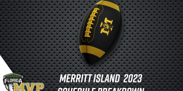 Merritt Island logo football. [Graphic Credit: Christopher Lyke/FloridaHSFootball.com]