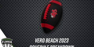 Vero Beach logo football. [Graphic Credit: Christopher Lyke/FloridaHSFootball.com]