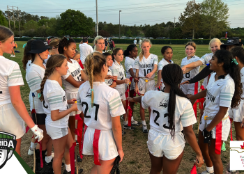 Multiple athletes from the 2023 Class 1A state championship team, the Robinson Knights flag football team were named to the FACA Class 1A All-State Team. [Joshua Wilson/FloridaHSFootball.com]