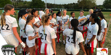 Multiple athletes from the 2023 Class 1A state championship team, the Robinson Knights flag football team were named to the FACA Class 1A All-State Team. [Joshua Wilson/FloridaHSFootball.com]