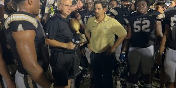 Buchholz (Gainesville) continues to be ranked in the Florida Top 25 after dominating Creekside (St. Johns) last week. [Joshua Wilson/FloridaHSFootball.com]
