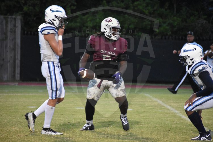 Oak Hall (Gainesville) defeated Seven Rivers Christian (Lecanto) 70-14 on Fri. Sept. 8, 2023 in Gainesville, Fla. [Joshua Wilson/FloridaHSFootball.com]