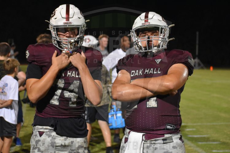 Oak Hall (Gainesville) defeated Seven Rivers Christian (Lecanto) 70-14 on Fri. Sept. 8, 2023 in Gainesville, Fla. [Joshua Wilson/FloridaHSFootball.com]
