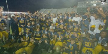 St. Thomas Aquinas won their fifth consecutive FHSAA state championship on Sat. Dec. 9, 2023 at Ken Riley Field at Bragg Memorial Stadium in Tallahassee, Fla. [Joshua Wilson/FloridaHSFootball.com]