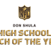 Don Shula High School Coach of the Year logo. [NFL]