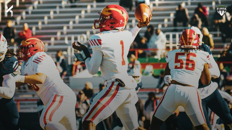 Clearwater Central Catholic finds themselves in a two-team district going into the 2024 and 2025 seasons after back-to-back state runner-up finishes in 2022 and 2023. [Myqueal Lewis for FloridaHSFootball.com]