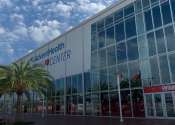 The AdventHealth Training Facility, the indoor training facility of the Tampa Bay Buccaneers. [Joshua Wilson/FloridaHSFootball.com]