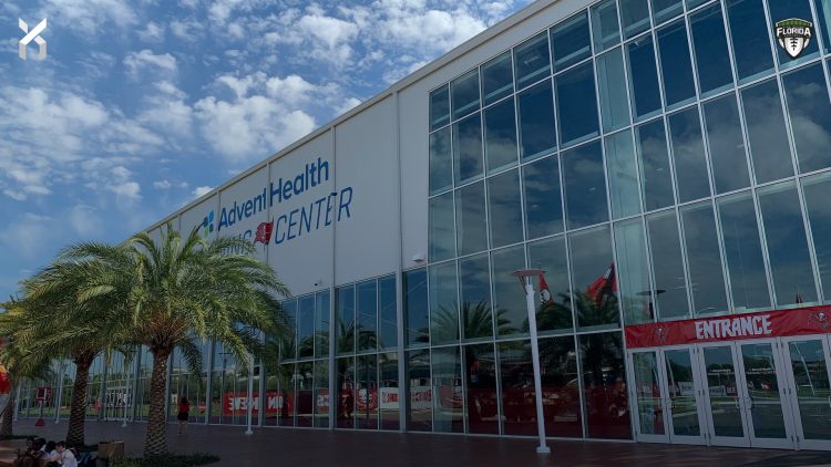 The AdventHealth Training Facility, the indoor training facility of the Tampa Bay Buccaneers. [Joshua Wilson/FloridaHSFootball.com]