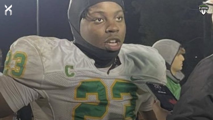 RB/DB Nigel Nelson, Pensacola Catholic was one of the best two-way athletes in all of Florida during the 2023 season. [Photo Credit: @Nigelnelson04/X]