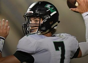 Choctawhatchee Quarterback Jesse Winslette was one of the top quarterbacks in the Panhandle region for the 2023 season, helping the Indians reach a second consecutive regional final appearance. [Photo Credit: @JesseWinslette7/X]