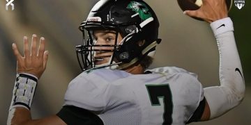 Choctawhatchee Quarterback Jesse Winslette was one of the top quarterbacks in the Panhandle region for the 2023 season, helping the Indians reach a second consecutive regional final appearance. [Photo Credit: @JesseWinslette7/X]