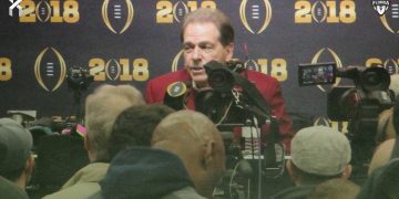 Alabama Head Coach Nick Saban [Thomson200, CC0, via Wikimedia Commons]