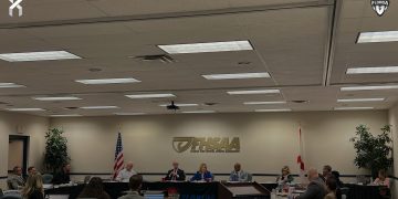 The FHSAA Board of Directors met for their February board meeting at the Robert W. Hughes FHSAA Building in Gainesville, Fla. [Joshua Wilson/FloridaHSFootball.com]