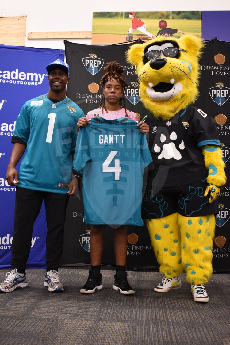 WR/DB Irvieona Gantt, Mandarin (Jacksonville) at the 2024 Jaguars All-PREP Flag Football recognition event held at Academy Sports + Outdoors on Southside Blvd. on Wed. May 8, 2024, in Jacksonville, Fla. [Joshua Wilson/FloridaHSFootball.com]