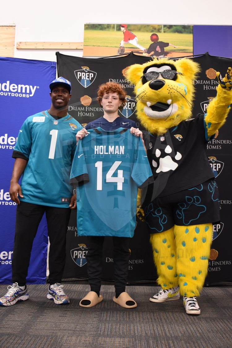 DB/WR Reese Holman, Paxon (Jacksonville) at the 2024 Jaguars All-PREP Flag Football recognition event held at Academy Sports + Outdoors on Southside Blvd. on Wed. May 8, 2024, in Jacksonville, Fla.DB/WR Reese Holman, Paxon (Jacksonville) at the 2024 Jaguars All-PREP Flag Football recognition event held at Academy Sports + Outdoors on Southside Blvd. on Wed. May 8, 2024, in Jacksonville, Fla.