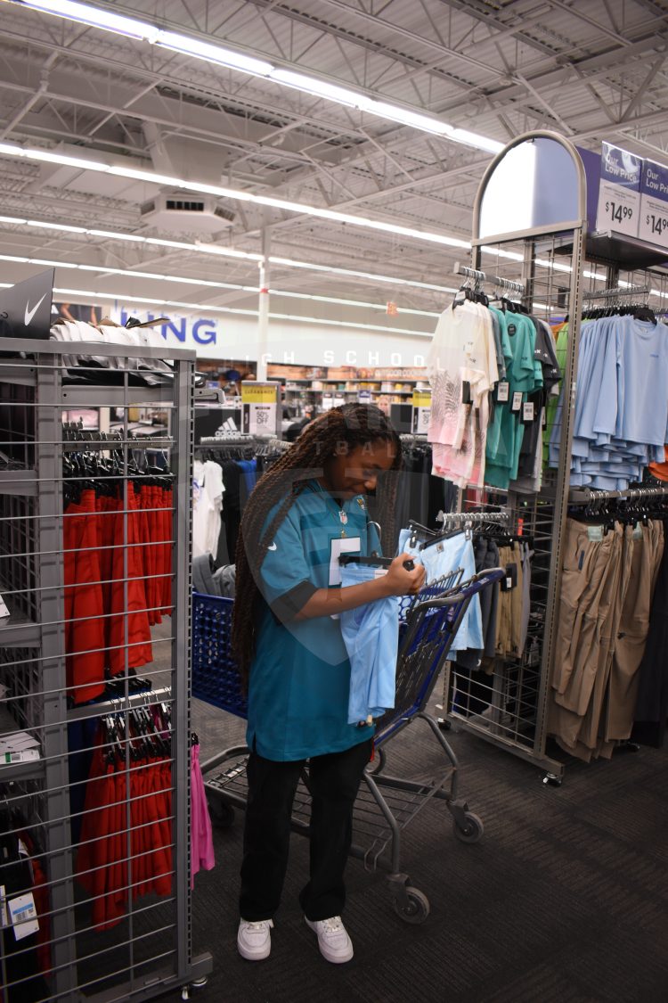 Athletes received a $200 shopping spree to spend on Mother's Day as part of the reward of being named to the 2024 Jaguars All-PREP Flag Foootball team during the 2024 Jaguars All-PREP Flag Football recognition event held at Academy Sports + Outdoors on Southside Blvd. on Wed. May 8, 2024, in Jacksonville, Fla. [Joshua Wilson/FloridaHSFootball.com]