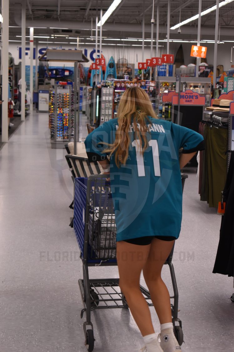 Athletes received a $200 shopping spree to spend on Mother's Day as part of the reward of being named to the 2024 Jaguars All-PREP Flag Foootball team during the 2024 Jaguars All-PREP Flag Football recognition event held at Academy Sports + Outdoors on Southside Blvd. on Wed. May 8, 2024, in Jacksonville, Fla. [Joshua Wilson/FloridaHSFootball.com]