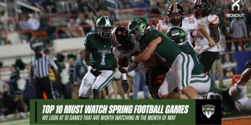 Although Lakeland and Venice won't be seeing each other in spring football, their respective spring games are among the list of the Top 10 Spring Football Games to watch this month. [Myqueal Lewis/For FloridaHSFootball.com]