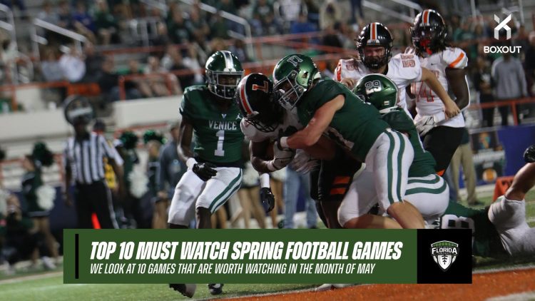 Although Lakeland and Venice won't be seeing each other in spring football, their respective spring games are among the list of the Top 10 Spring Football Games to watch this month. [Myqueal Lewis/For FloridaHSFootball.com]