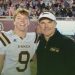 Matt Brunson (right) with his son Joe after the 2020 FHSAA Class 1A State Championship game at Doak Campbell Stadium in Tallahassee, Fla. [Joshua Wilson/FloridaHSFootball.com]