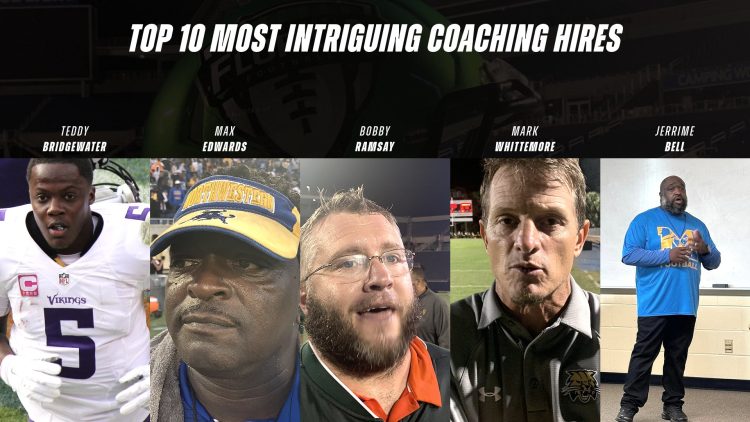 Teams like Miami Northwestern, Miami Jackson, Andrew Jackson (Jacksonville), Buchholz (Gainesville), and Mainland (Daytona Beach) have some of the most intriguing coaching hires going into spring football.