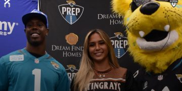 ATH Gaby Rourke, Atlantic Coast (Jacksonville) at the 2024 Jaguars All-PREP Flag Football recognition event held at Academy Sports + Outdoors on Southside Blvd. on Wed. May 8, 2024, in Jacksonville, Fla. [Joshua Wilson/FloridaHSFootball.com]
