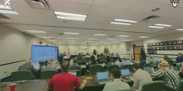 FHSAA Board of Directors meeting was jam full of guests as NIL was unanimously approved on Tue. June 4, 2024 at the Robert W. Hughes FHSAA Building in Gainesville, Fla. [Joshua Wilson/FloridaHSFootball.com]