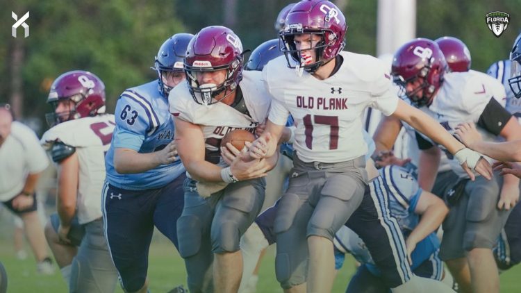 Old Plank Christian during spring football last month, enters 11-man football for the first time this fall. [@DefendersFB/X]