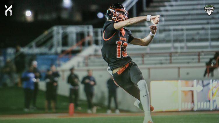 Cocoa QB Brady Hart is among the athletes on the poll for the Florida Top 25 Player of the Week Award for Week 2. [Myqueal Lewis/For FloridaHSFootball.com]